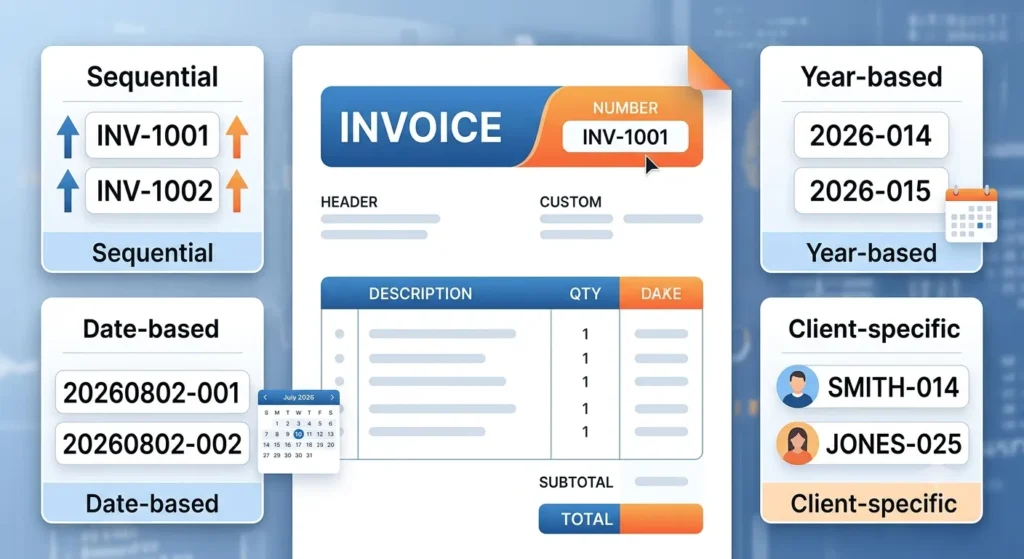 invoice numbering formats