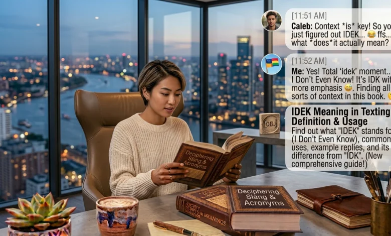 idek meaning in text