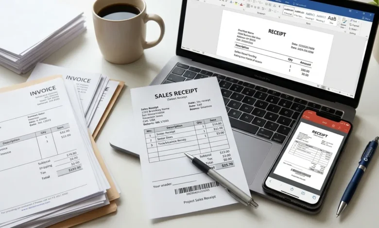 receipt template